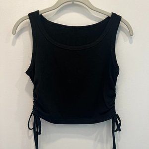 Black Tank with Rouched Sides (S)